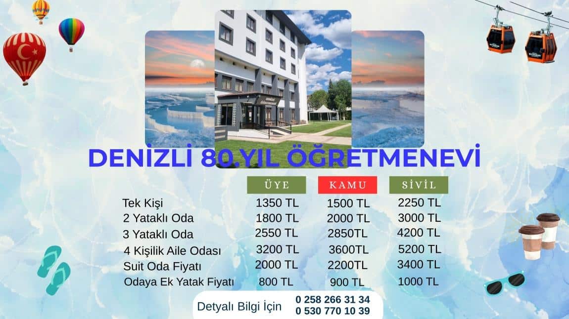 KONAKLAMA FİYATLARIMIZ